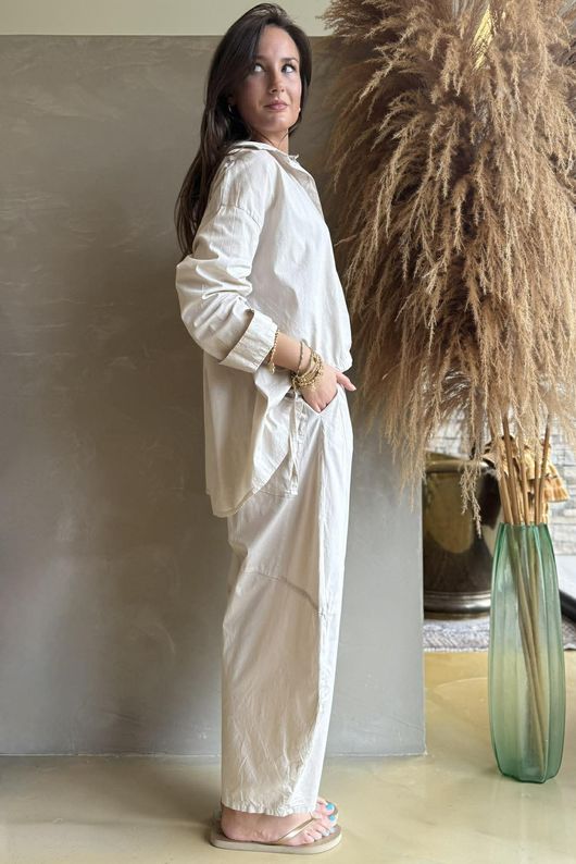 Paloma French Tuck Shirt Stone